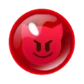 Pop red bubble