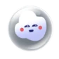 Pop white bubble