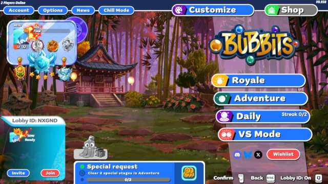 Bubbits gameplay screenshot highlighting visual style and customization-driven presentation