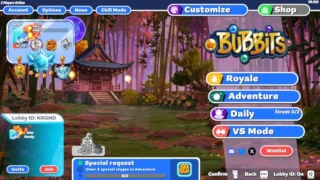 Bubbits Main Menu Screenshot